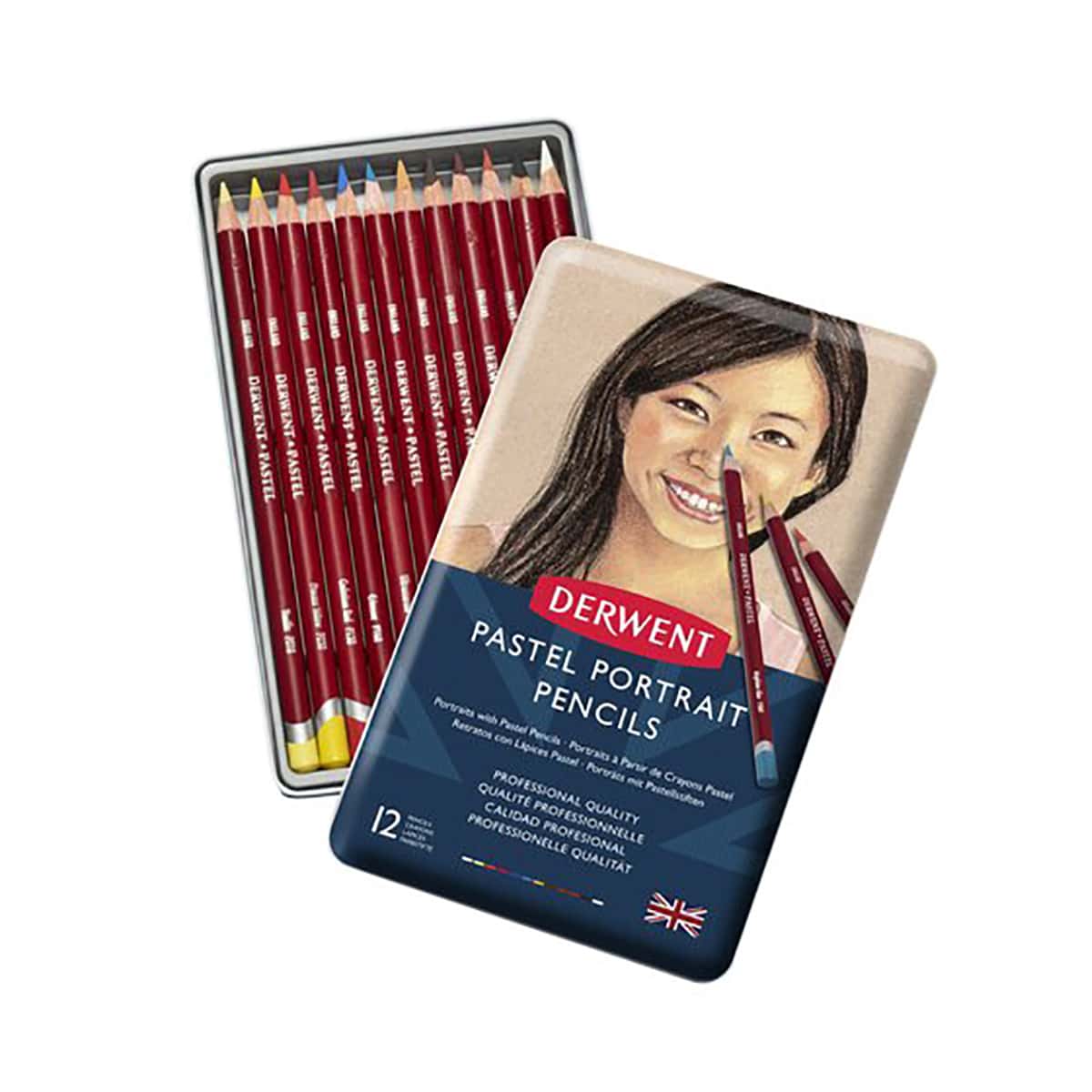 Derwent Pastelpotloden Portret Set 12st.