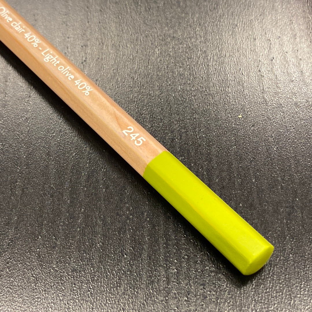 Caran d'Ache Pastelpotlood 245 Light Olive 40%