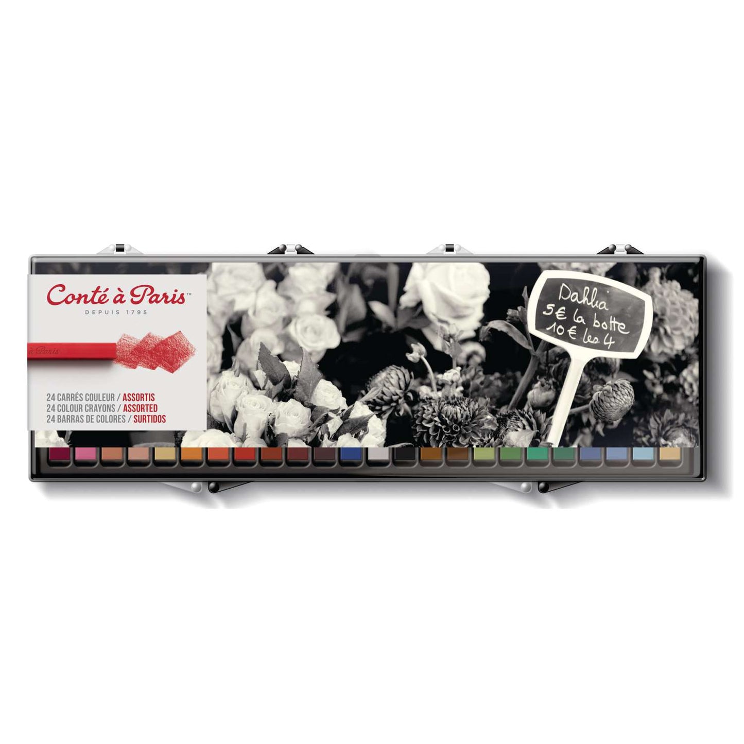 Conté à Paris Carré pastelkrijt set 24st.