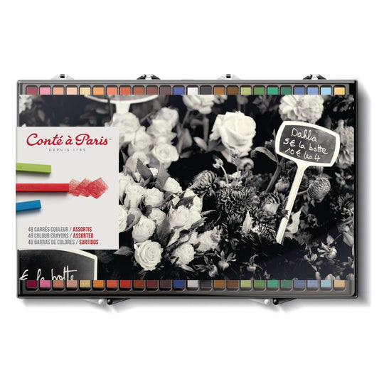 Conté à Paris Carré pastelkrijt set 48st.