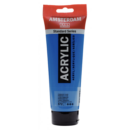 Amsterdam Acrylverf 572 Primair cyan (250ml)