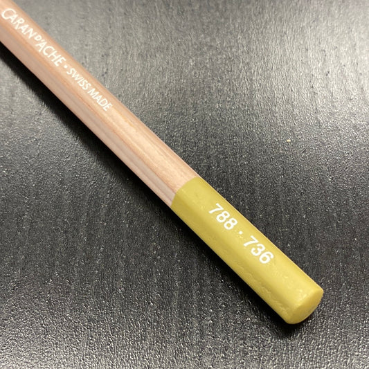 Caran d'Ache Pastelpotlood 736 Brown Olive 50%