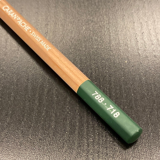 Caran d'Ache Pastelpotlood 718 Middle Phthalocyanine Green
