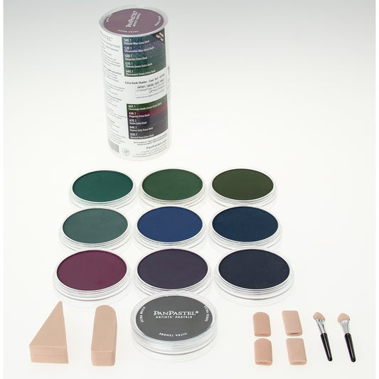 PanPastel Ultra Soft Professional Pastel - Extra Dark Cool (10-delig)