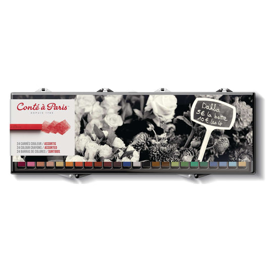 Conté à Paris Carré pastelkrijt set 24st.