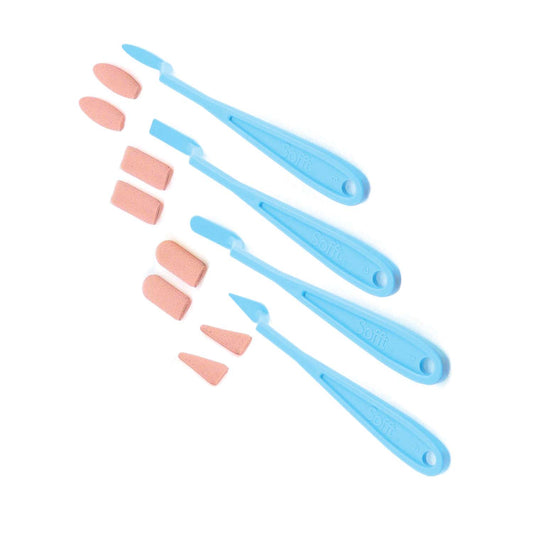 PanPastel® Sofft® paletmessen & sponsjes mixed (4 paletmessen, 8 sponsjes)