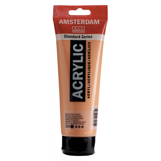 Amsterdam Acrylverf 224 Napelsgeel rood (250ml)