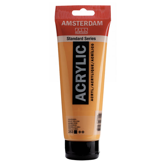 Amsterdam Acrylverf 253 Goudgeel (250ml)