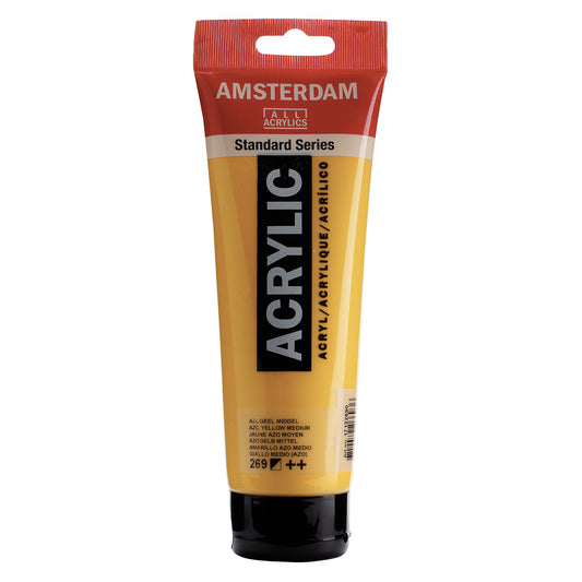 Amsterdam Acrylverf 269 Azogeel middel (250ml)
