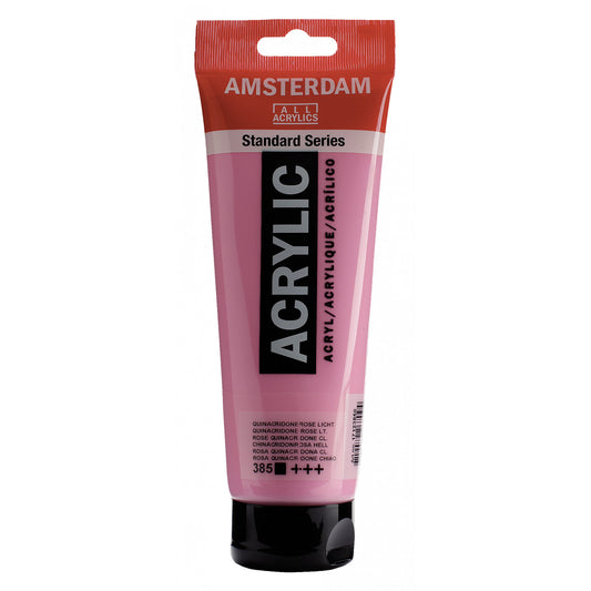 Amsterdam Acrylverf 385 Quinacridonerose licht (250ml)