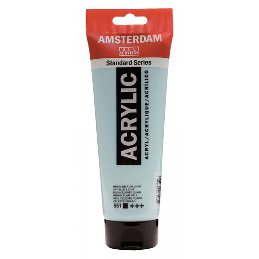 Amsterdam Acrylverf 551 Hemelsblauw licht (250ml)