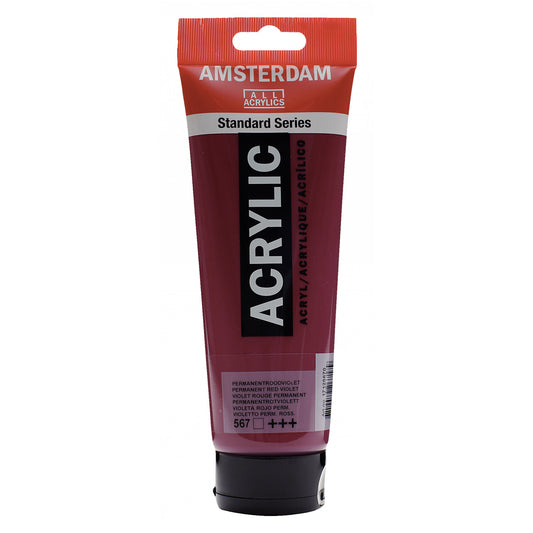 Amsterdam Acrylverf 567 Permanent roodviolet (250ml)