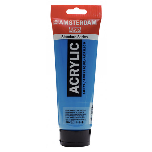 Amsterdam Acrylverf 582 Mangaanblauw phtalo (250ml)