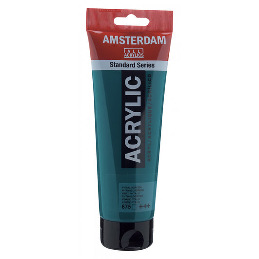 Amsterdam Acrylverf 675 Phtalogroen (250ml)